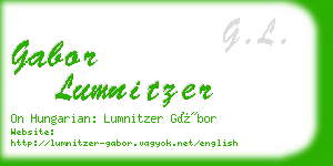 gabor lumnitzer business card
